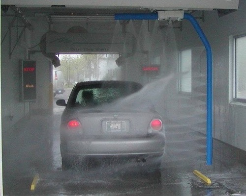 Touch free car wash